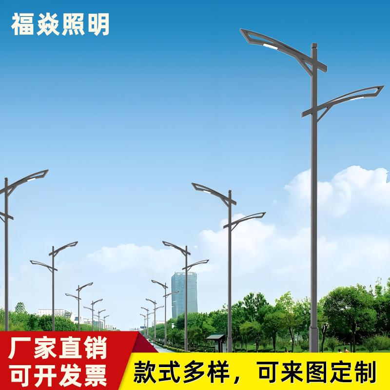户外路灯led市政道路城市照明单臂双臂6米道路亮化景观灯庭院灯