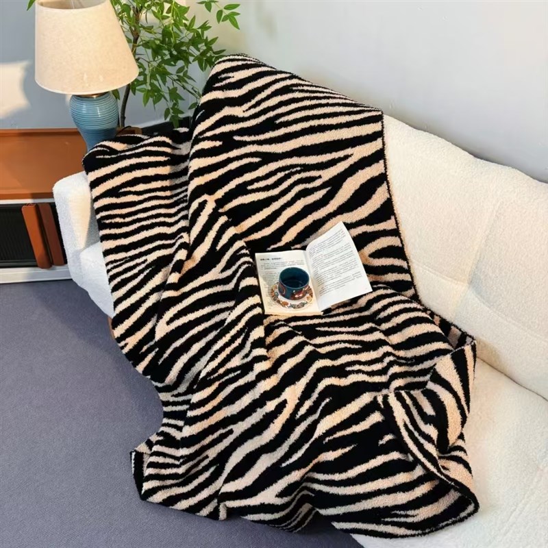 毛毯半边绒针织盖毯m沙发毯子酒店民宿装饰毯办公室空调房午睡毯