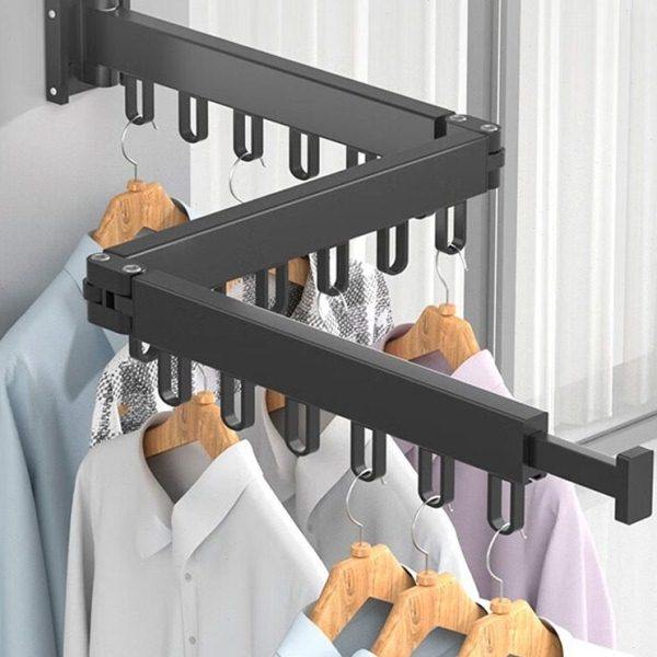 折叠晾衣架隐形墙壁挂式阳台家用凉晒被子神器室内窗户伸缩晾衣杆,收纳整理,壁挂晾晒架/网,淘宝优惠券,粉丝福利购,淘宝优惠卷