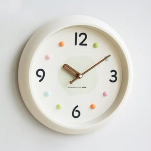 MJK钟表客厅挂钟2024新款奶油风时钟家用创意时尚挂墙壁钟静音