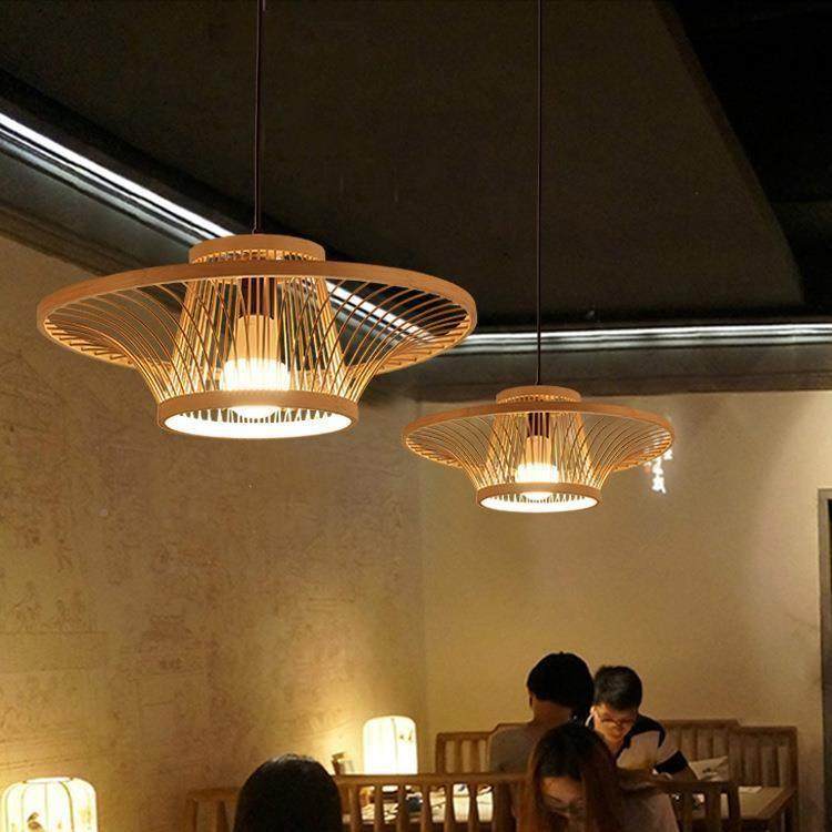 网红热竹灯尖货饭餐厅茶室民宿日式田店园现63代设能计销智木艺吊,家装灯饰光源,智能吊灯,淘宝优惠券,粉丝福利购,淘宝优惠卷