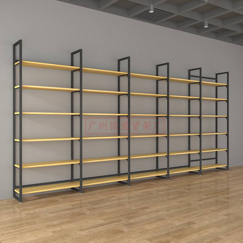 商品展示架宠物店货架名创款优品三元店十元店饰品展柜铁木商用