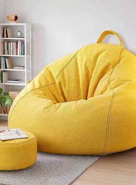 懒人沙发皮TJZ可躺可卧成人地榻榻米豆上袋沙发防科技布水质沙包