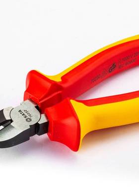 世达70232高压绝缘斜嘴钳VDE1000V斜口钳偏口钳剪线钳铬钒钢6英寸