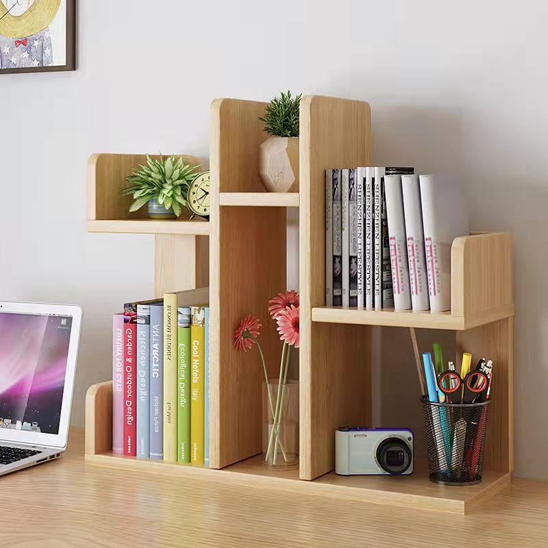 cs实木学生儿童书桌简约办公面架人掌形书多层F765JJH8落仙地收纳