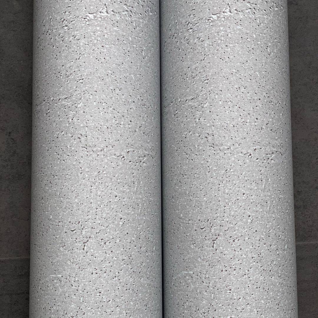 特厚导气槽磨砂哑光灰色石材纹自粘墙纸壁纸 pvc装饰贴膜波音软片