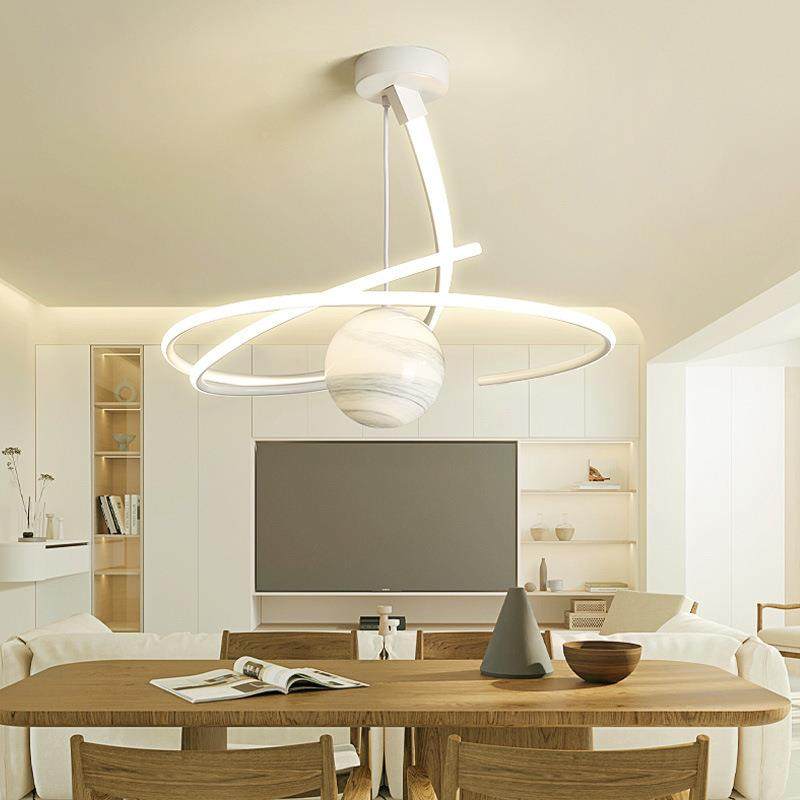 现代简约月球星球卧室风吊灯创意奶油网红泡泡灯馨漫浪温477房间,家装灯饰光源,智能吊灯,淘宝优惠券,粉丝福利购,淘宝优惠卷