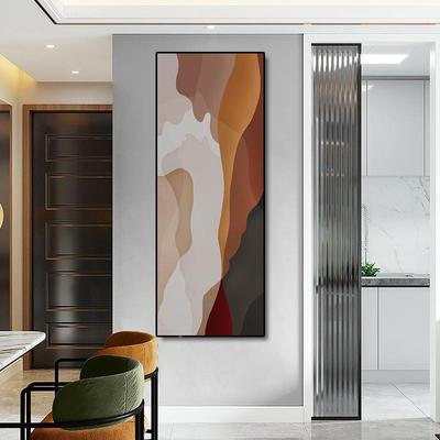 沉QX202112淀 现代入户玄装关饰画样板间客厅卧落地走挂廊抽象室