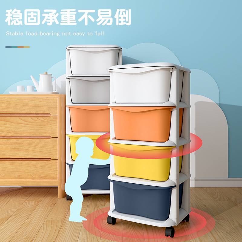 儿童玩具收纳架多层书本置物架床头储物柜子卧室宝宝整理分层书架