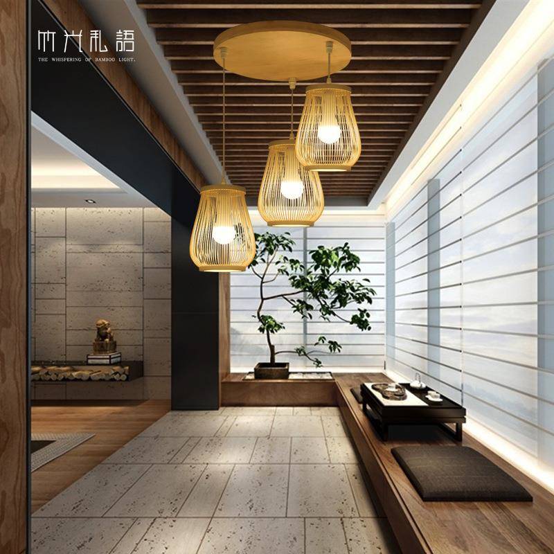 新ZSD023/0中式灯禅意吊日式多头灯茶室具餐厅厅书房酒店大客厅三