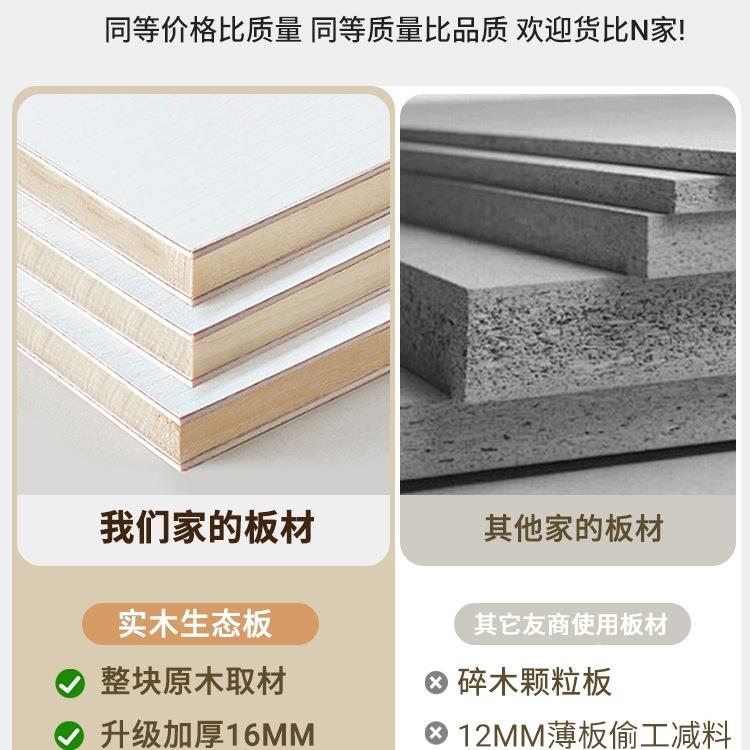 全实木衣柜卧室家用儿现代简2025新免拉手出租房款用约童AOT衣橱