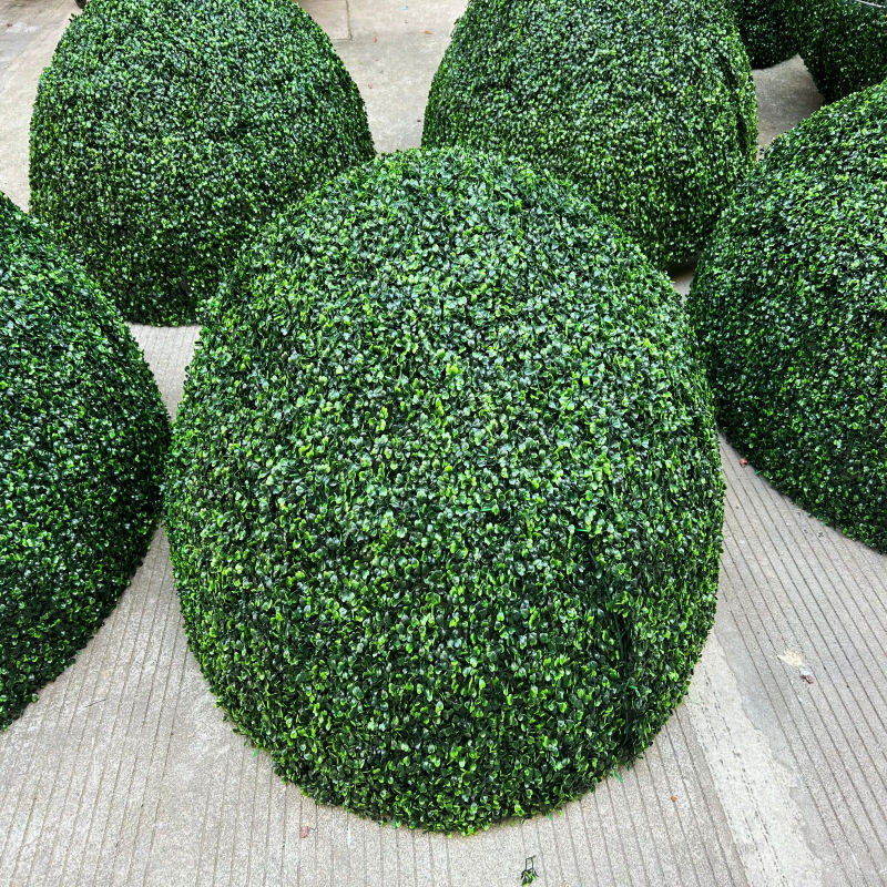 仿真米兰草球绿植球空心大球中庭大草球园林井盖遮挡装尤加利遮摆