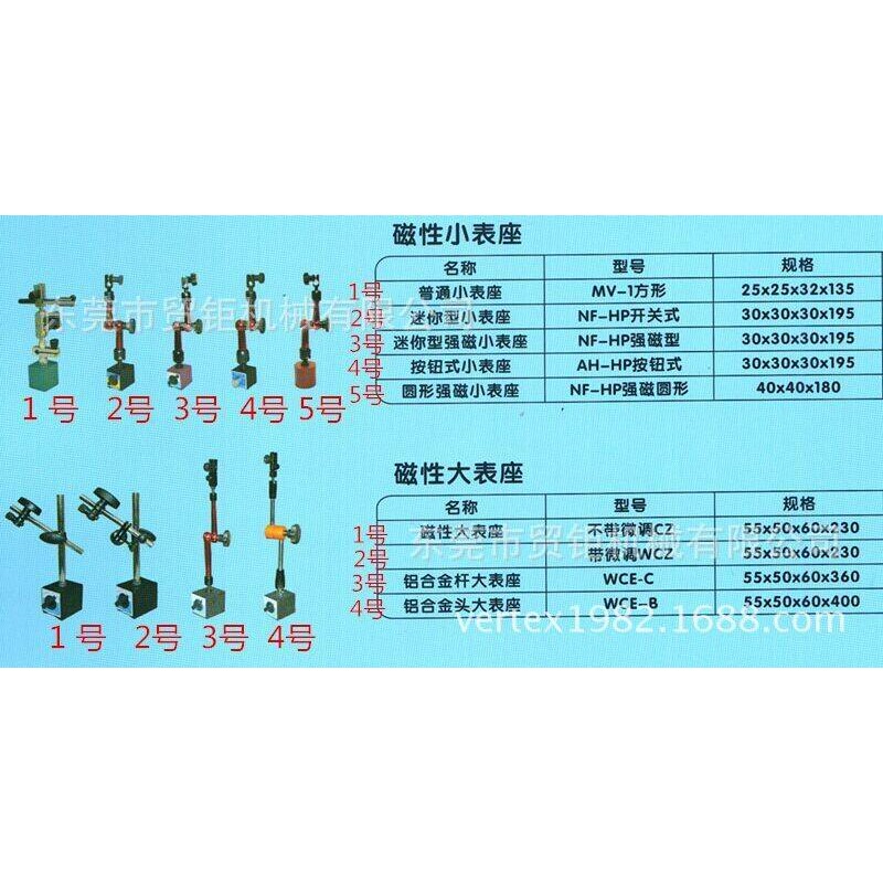 强磁磁性表座 圆形磁性表座 圆形强磁小表座NF-HP 圆形万向表座