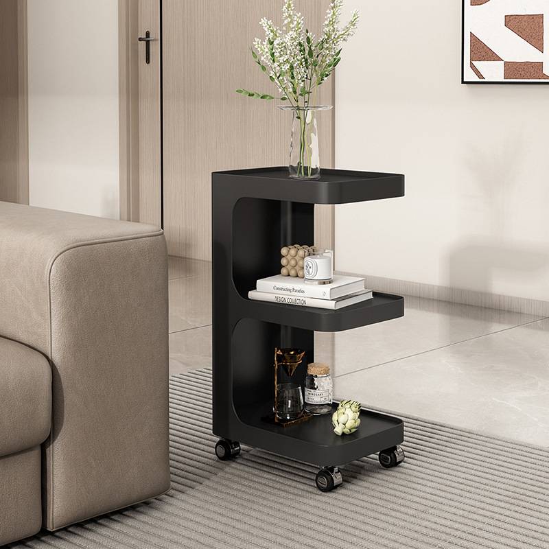 轻奢铁艺沙发边几小茶几家用客厅E型简约角几移动床边置物架边柜
