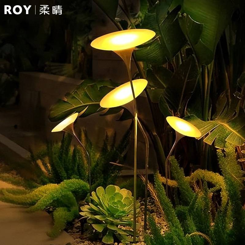 太阳能创意蘑菇灯户外防水庭院花园装饰灯景观亮化公园草坪地插灯