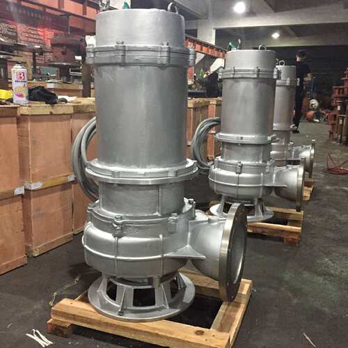 Qingeal不锈钢污水泵现货50WQP15-20-2.2KW不锈钢316搅匀款潜污泵