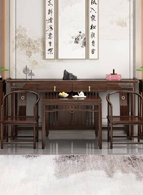 新中实c654321木中堂六件套农村供桌条案长式条桌堂屋八仙神桌家龛案台用