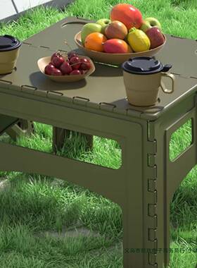 户外便携折桌摆摊露载营可叠收纳塑料车桌学生儿童桌租房F97TS77J