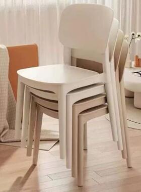 家加厚塑料餐椅用休闲吃饭椅强子约网红现代简超承重商al168用靠