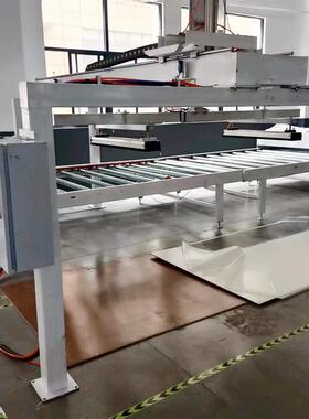 高产量木工机械面机VP120C实木炭边纤维板贴面机自动修复合贴机