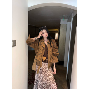 咖色针织背心2026年新款春季短款无袖小马甲V领背心宽松百搭上衣