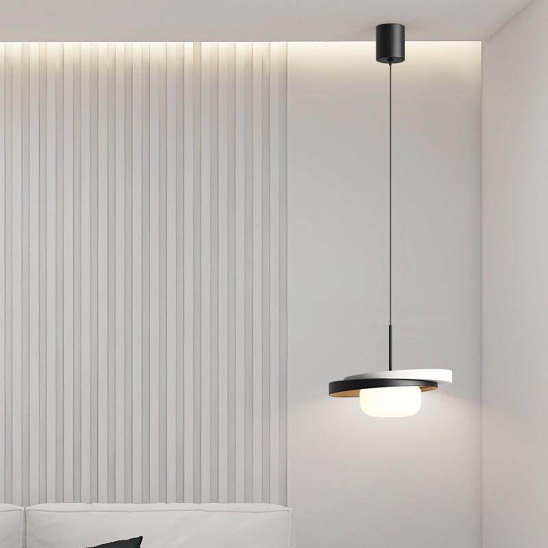 奶油风三头直盘长条餐厅吊灯创意个性黑白单头床头小吊灯中山灯具,家装灯饰光源,智能吊灯,淘宝优惠券,粉丝福利购,淘宝优惠卷