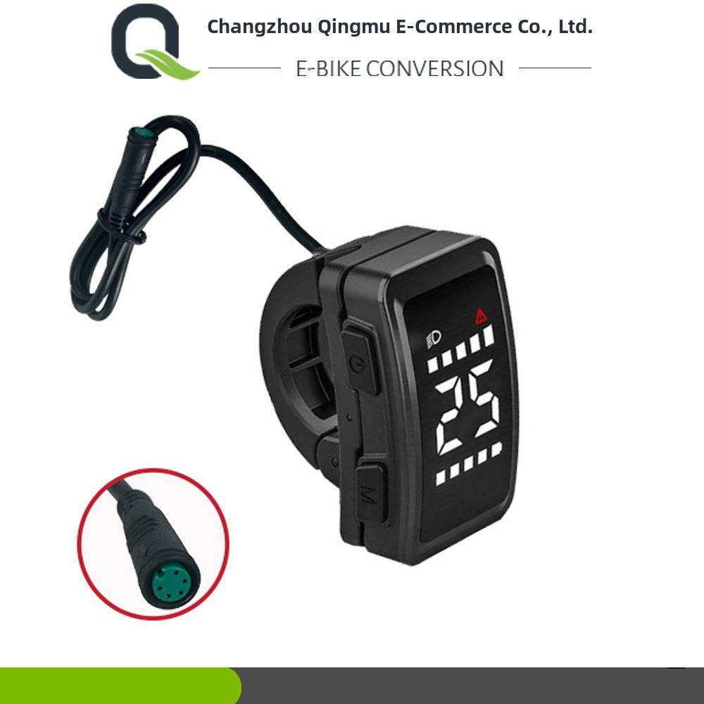 电动自行车锂电池改装配件/Dz40液晶显示仪表/适用于八角形中装电