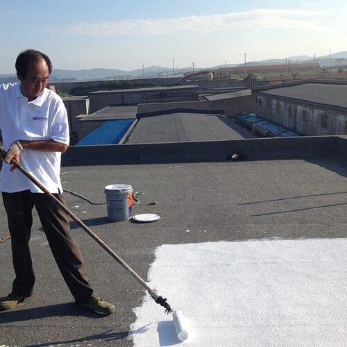 屋顶防水补漏材料平房屋s面漏水裂缝楼顶外墙防漏沥青堵漏王涂料
