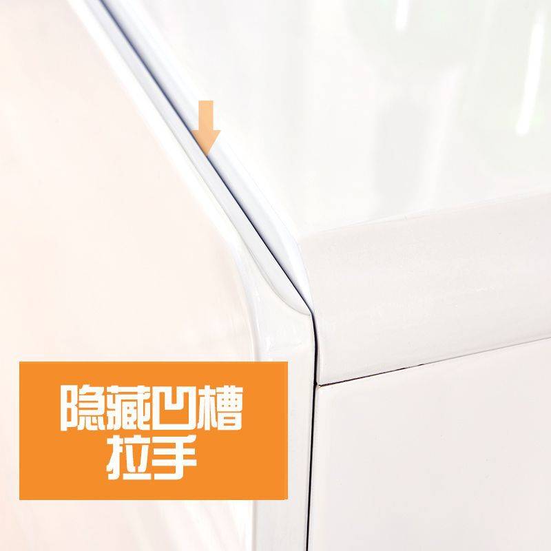 餐边柜现代简约茶水柜多功能烤漆储物柜白色碗柜厨房酒柜客厅组装