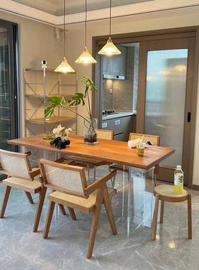 木板老榆木整板板整板桌板茶桌实木餐松木板面板榆木QRS北板蜡桌