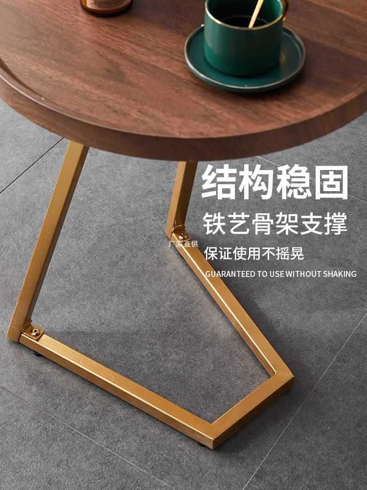 轻奢沙发边几意式创意家用小圆几现代简约酒店民宿小户型角几花几