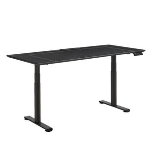 马鞍面降皮电26动升降桌办公电脑升降桌腿工作台调节书桌皮桌升式