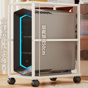 储物柜架机箱置物架放置主机双架移动小托型印打机桌边办层公2125