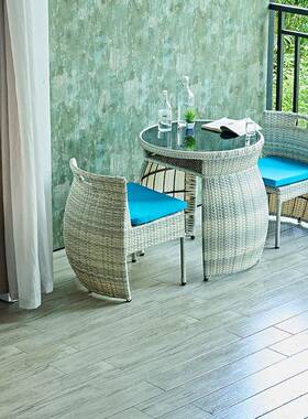 阳台#01895小意桌椅组网红约创休闲椅家用户外露台室外简庭院合客