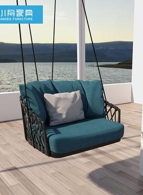 用户外成人秋千庭吊椅家双人别KCG墅院外阳台吊篮藤椅室景区懒人