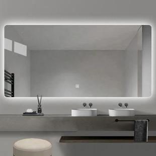 能浴室镜触智l摸屏防雾ed镜家用挂墙式 卫生间子镜壁挂洗858手间带