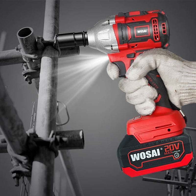 20V WOSAI无刷无绳电动扭矩扳手锤磨床电动工具包电动工具箱套装