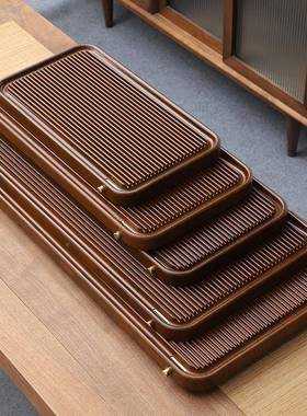 新款实用茶盘家用USR实茶盘茶具办泡木公室托用干茶台茶海