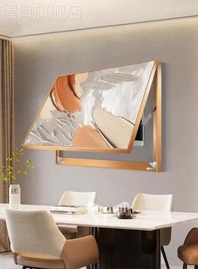 装新款现代电电表箱饰画抽BQpk5133象肌理感开关盒子壁画轻奢配箱