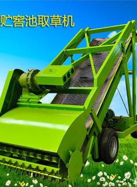 扒小型四米青储取机 电草动牛QXN自走式取料机 养青贮坑草机