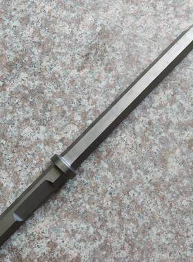 B87炮风镐钎气动破碎镐机 头六角风镐尖947凿 风带圈尖镐 S28对面