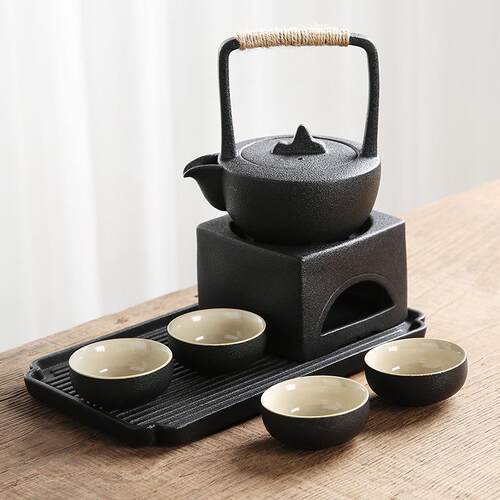 中围炉煮茶YX432753壶壶柴烧提梁壶套煮茶整式炭炉温茶壶户外露营