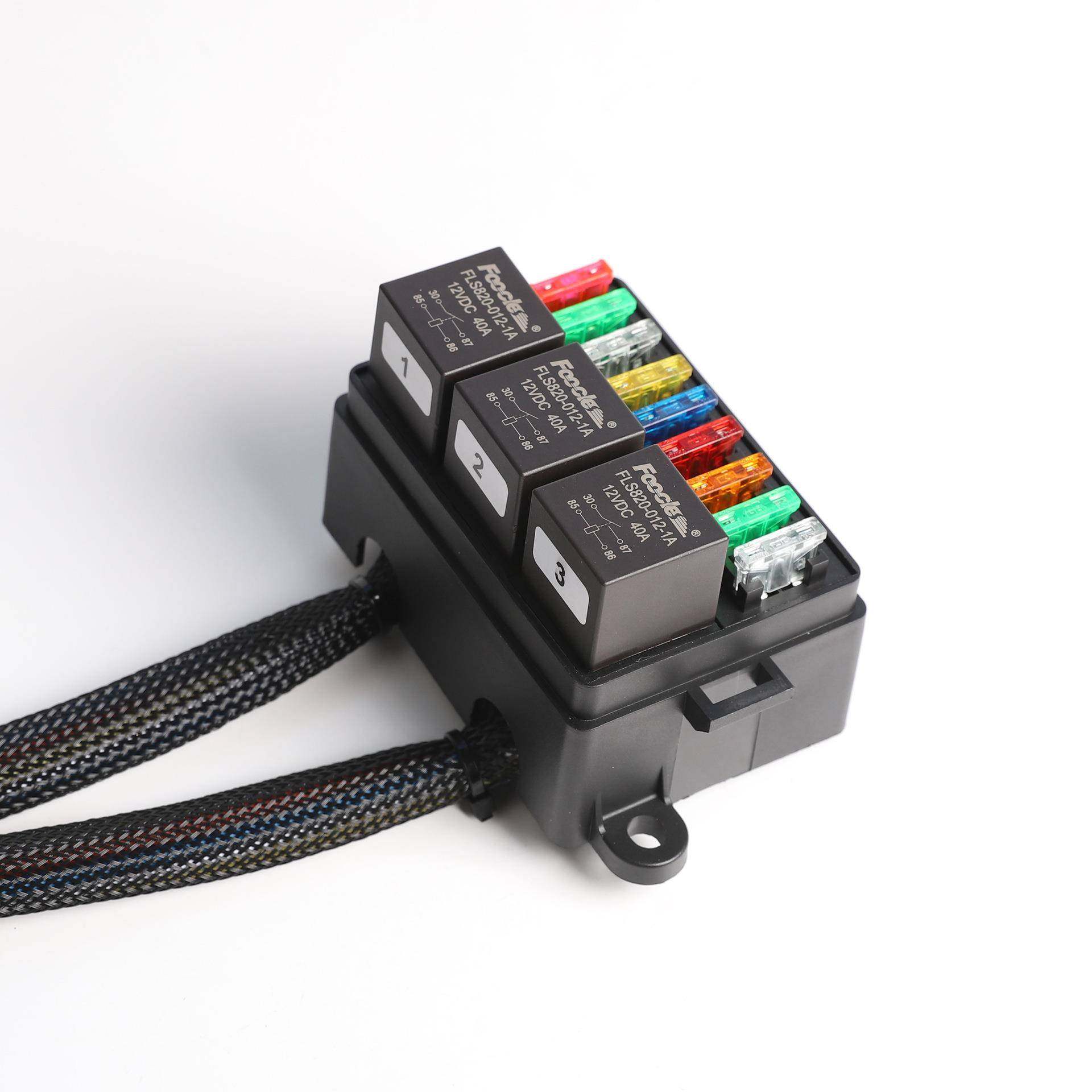 9丝路继电器船汽车保险丝盒舶车用OBG控制线路保护个保险盒