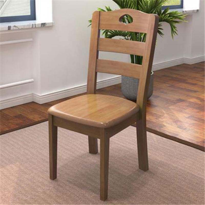 全实木餐椅家用餐厅中式木质凳子酒店饭店餐桌椅靠背椅子座板配件