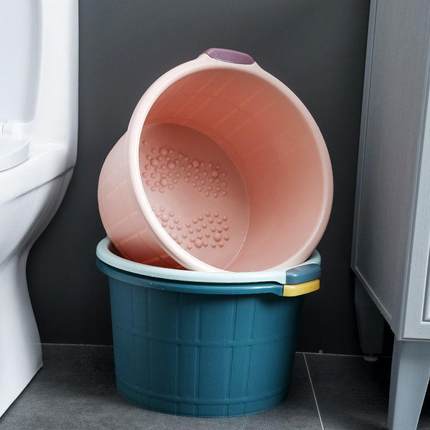 宿塑料648桶泡脚学生舍孕妇桶按桶用泡深深泡泡腿桶泡脚过深按桶