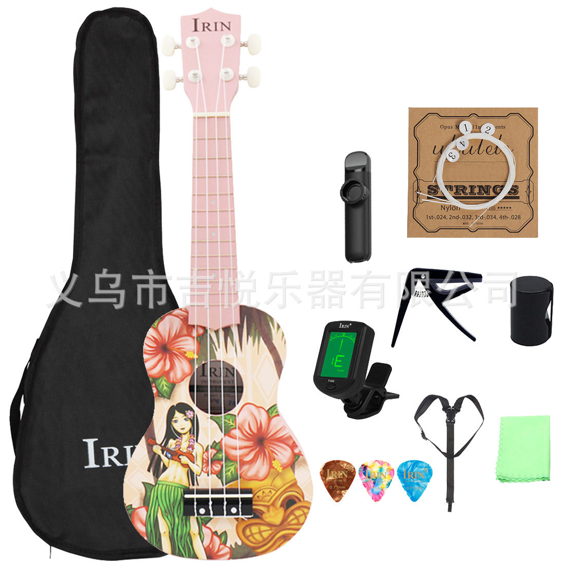 21寸迷你尤克里里初学者ukulele入门级四弦小吉他夏威夷乌克丽丽