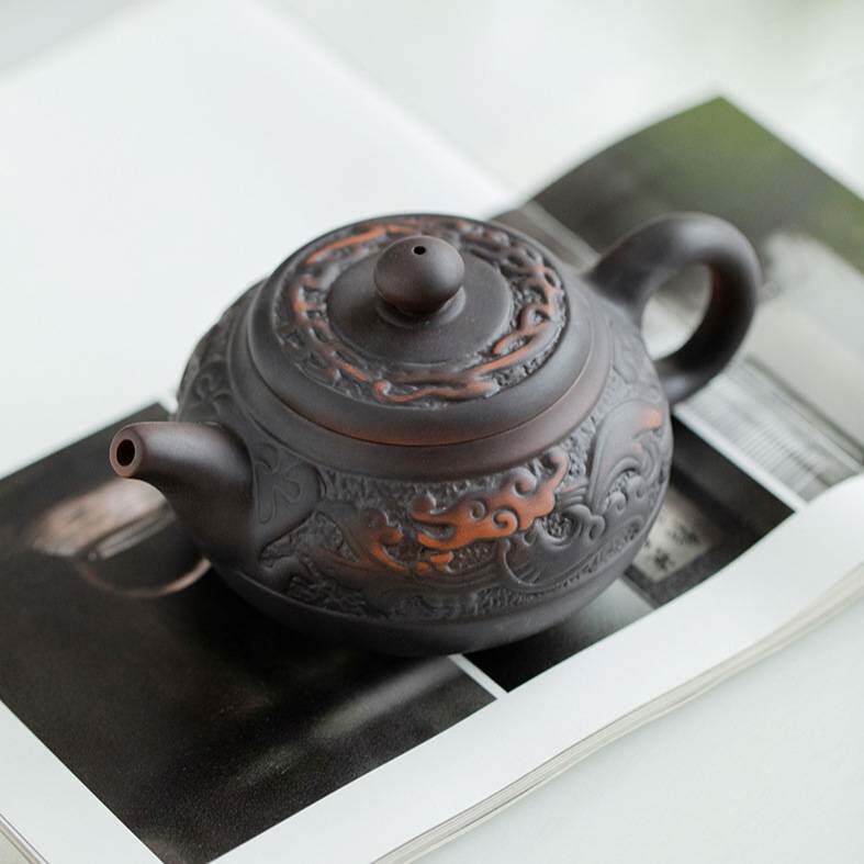 建水紫陶茶壶纯手工紫砂西施壶家用茶具小套装商务送领导长辈老师