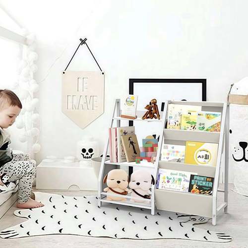 书架落地置物宝架儿童书41059柜子家宝绘本铁多艺客厅层用玩具收