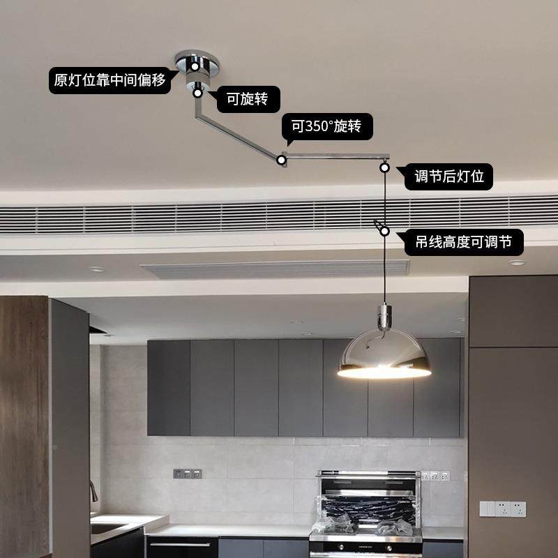 餐厅轻828碟吊灯全光谱护眼奢极简现代创意飞圆餐可移位单头吊桌,家装灯饰光源,智能吊灯,淘宝优惠券,粉丝福利购,淘宝优惠卷