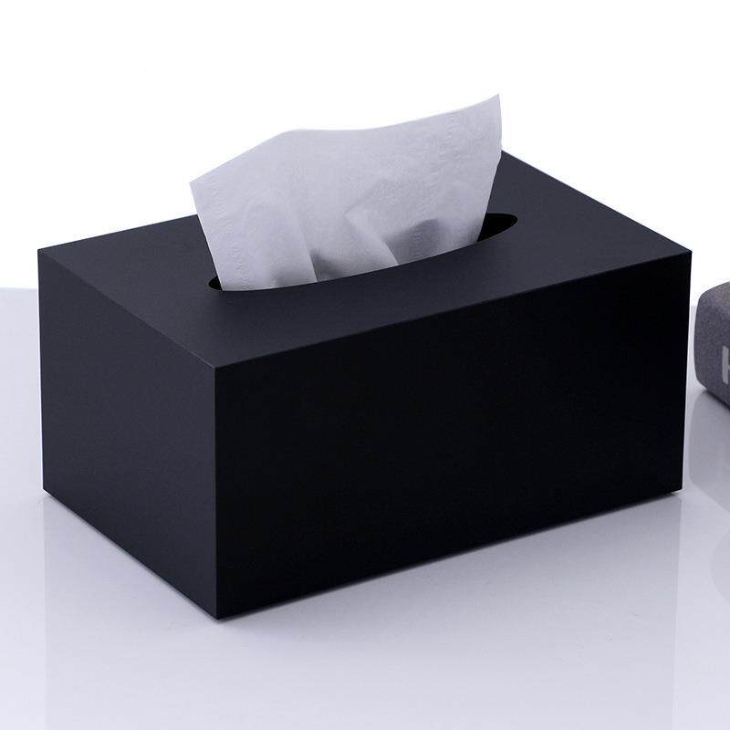 亚克力20240515抽纸议盒客厅会室巾商用简抽约盒子纸盒酒店轻奢黑